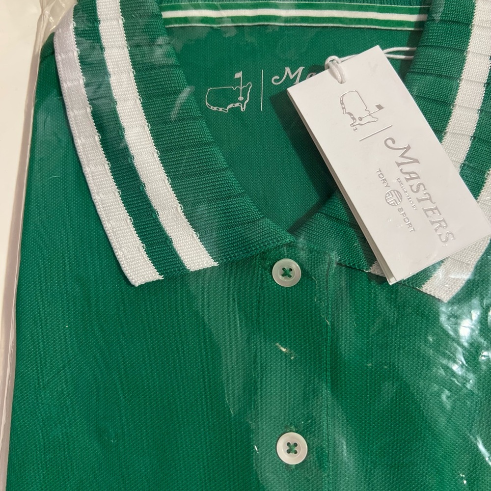 ⛳️ Rare! Never Worn, Tory Burch for Masters Golf Green Short Sleeve Polo - Picture 5 of 5